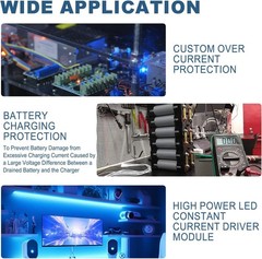 DC Buck Converter 5.3V-32V to 1.2V-32V – 12A Adjustable Power Supply with LCD