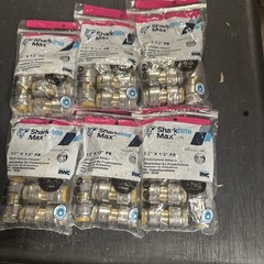 24 Sharkbite Max Push To Connect 1/2”x1/2” PB Polybutylene Adapters New(383)