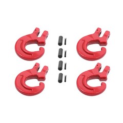 4 PCS 5/16 Inch Logging Chain Choker Hook G80 4400 Lbs Working Load Limit