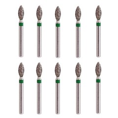 10 Pcs/Pack Dental Pointed Football Taper Coarse Grit Diamond Burs FG 368/023C