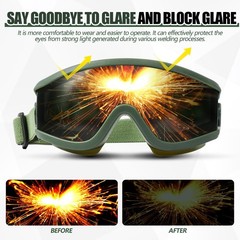 Welding Goggles Welding Safety Glasses Shade 5 IR Lens Cutting Torch Goggles Bra