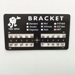 50Sets Mini MBT 022 Slot Hooks 345 Dental Orthodontics Brackets Mesh Base