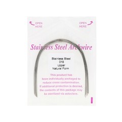 100Pcs Dental Ortho Arch Wire Round/Rectangular Stainless Steel Ovoid/Natural