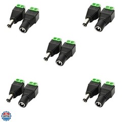 5.5mm x 2.1mm DC Barrel Jack Connector – 12V/5V-24V Adapter with Female Socke…