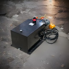 12L Double Acting Hydraulic Pump DC 12V Dump Trailer Horizontal Power Unit 2.2kw