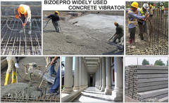 Concrete Vibrator, 1600W 2HP 18000RPM, 14-3/4Ft Flexible Shaft, Electric Concret