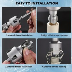 1/2inch 3/4inch Integrated Pipe Threading Tool for Indoor and Outdoor Use…