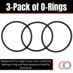 O-Rings for Jandy Zodiac R0452100 Union/Tailpiece for Nature2 Fusion (3 Pack)