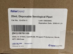 (200/Cs) FISHERBRAND 25mL Disposable Serological Pipets Magnifier 13-678-11