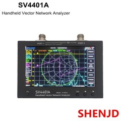 SV4401A 50KHz-4.4GHz VNA Vector Network Analyzer 100DB Dynamic 7 Inch Touch LCD