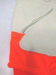 Orr High Visablity Safety Orange Work Gloves With Lining and Reflective Large