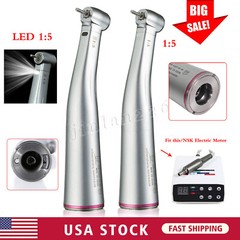 F/ NSK Ti-MAX Dental Fiber Optic LED Contra Angel Handpiece X95L 1:5 1:1 Turbine