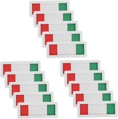 15 PCS Office Nonscratch Signboard Sliding Door Indicator Red Green Vacant