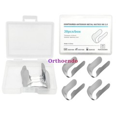 Dental Contoured Anterior Matrix Bands Resin Restoration Blue Strip Twin Matrice