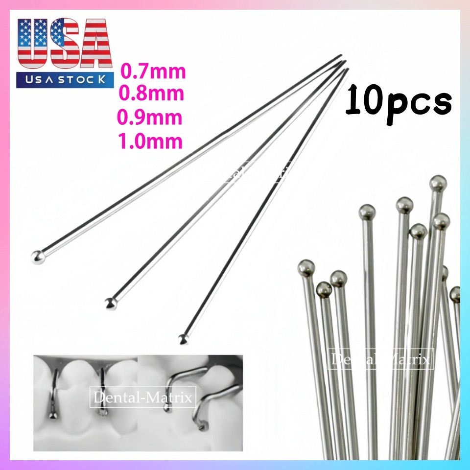 Dental Ball Retainer J Clasp Oblique Clasps Bars 0.7/0.8/0.9/1.0mm Scheu Style