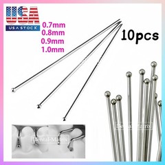 Dental Ball Retainer J Clasp Oblique Clasps Bars 0.7/0.8/0.9/1.0mm Scheu Style