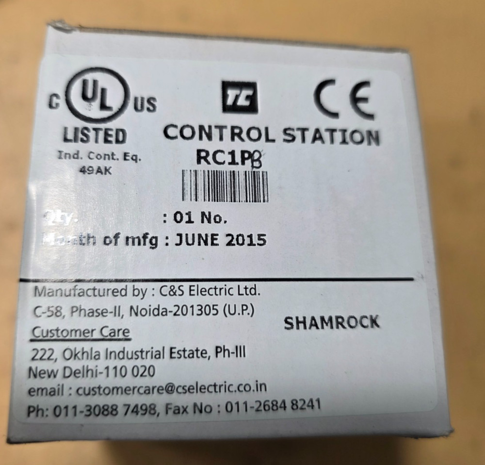 Shamrock Controls RC1PB Control Station
