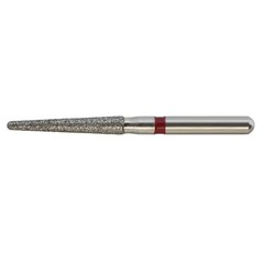 Dental Diamond FG 850/016F Round End Taper Burs Fine Grit Red High Speed Dia Bur
