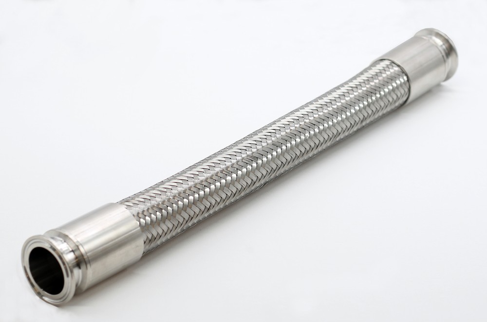 HFS(R) 1.5″ Tri Clamp Stainless Braided Hose 60″ Length w/ PTFE Lines 300 PSI
