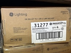 NEW BOX OF 4 GE 31377 GE254MVPS90-A-L Electronic Ballasts; T5, 120-277V