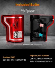 Rear Brake Tail Light Compatible With 2015 2016 2017 Ford F150 F-150 Replace FL