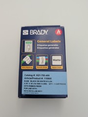 Brady M21-750-499 Adhesive Multi-Purpose Nylon Labels w/ Ribbon