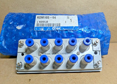 SMC KDM10S-04 KDM One Touch Multi Connector, 10 Port 4mm 5/32″ ( NEW )