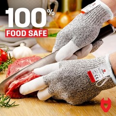 Reinforced Cut Resistant Gloves – Food Safe, Comfortable & Machine Washable