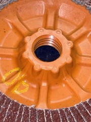 Two Walter 4-1/2” 40 Grit Spin-On Enduro-Flex 06B454 4.5″ X 5/8-11 2 Flap Disc
