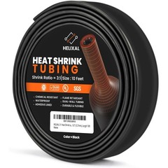 1/2″ 12.7mm 3:1 Heat Shrink Tubing, Dual Wall Adhesive Lined Wire Shrink Wrap…