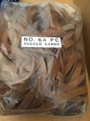 Lot of 3 Pack #64 AMERICAN RUBBER BANDS 3-1/2″L x 1/4″W Aprox. 90 Count/pack