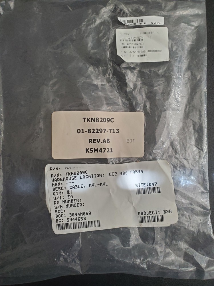 Motorola TKN8209C Keyload Encryption Cable KVL to KVL MX/STX Compatible