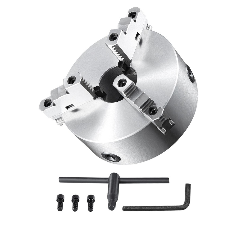 Uimoso 8” 3-Jaw Self-Centering Lathe Chuck for Grinding and Drilling