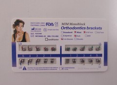 50 Sets Dental Orthodontic Metal Brackets MIM Monoblock Mini Roth 018 345 hooks