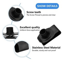 Bonsicoky 25 Pcs Extruded U Type Nuts M10 Carbon Steel Black Fasteners for A…
