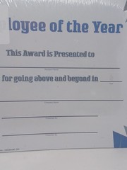Contemporary Series Employee Of The Year Certificate 30 Certificates