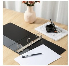 Pen+Gear 3-Ring Durable View Binder, 2″ D-Rings, Black,1 Count