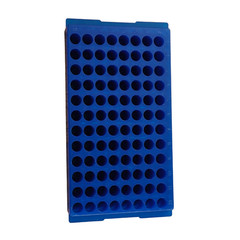 USA Scientific 96-Place BestRack 8 x 12 2396-5048 Blue Tube Rack