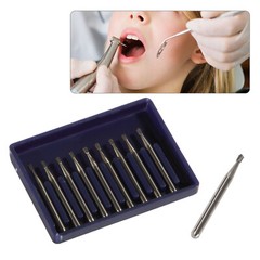 100pcs Dental Carbide Burs Tungsten Steel Bur FG # 330 Pear High Speed Midwest