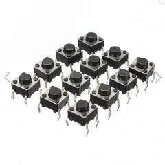 100pcs Mini Momentary Tactile Push Button Switch 6x6x5mm