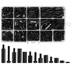 600PCS M3 Nylon Hex Spacer Standoffs Screws Nuts Assortment Kit for PCB