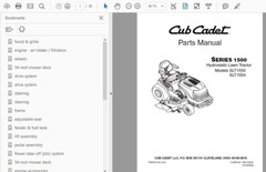 CUB CADET SLT1554 LAWNMOWER TRACTOR MANUAL OWNER SERVICE ENGINE REPAIR PDF USB