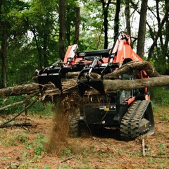 Titan Attachments 72in Economy Skid Steer Root Grapple Bucket Attachment