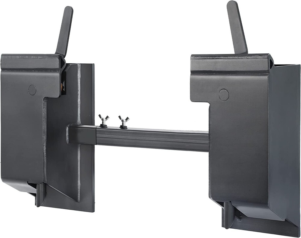 Quick Tach Conversion Adapter Attach W/ Adjustable Cross Brace Skid Steer 4000lb