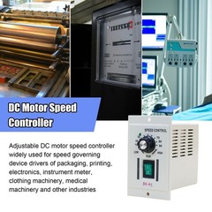 DC 0-90V Knob Motor Speed Controller Variable Adjustable Speed AC 110V Input
