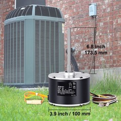 Uimoso Condenser Fan Motor 1/4HP 1100RPM 208-230V Replacement Unit
