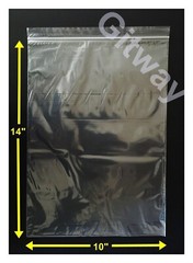 100 set 10″ x 14″ Reclosable Resealable Zip Top Lock Clear Plastic Bags 2ML