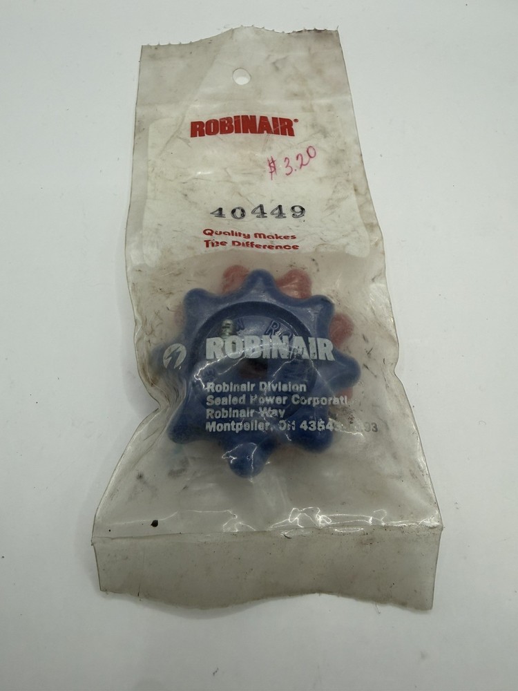 ROBINAIR Gauge Set Knobs with Screws Part# 40449, Manifold Handles RED & BLUE