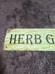4″ X 15″ Aluminum Sign “Herb Garden” W/ 4 Mounting Holes
