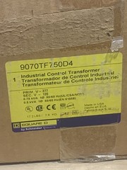 Square D 9070TF750D4 Transformer, 0.75kVA, Pri: 277V, Sec: 120V, NEW IN BOX